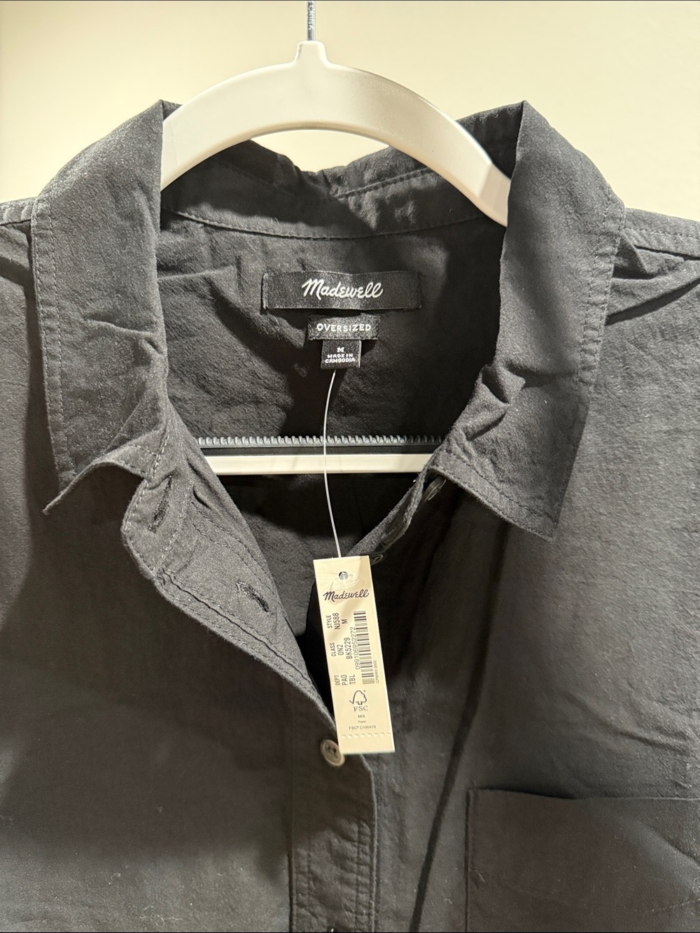 Madewell - The Signature Poplin Oversized Shirt - Picture 4 of 5